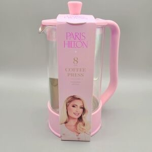 Paris Hilton Pink 8 Cup Coffee Press, NWT